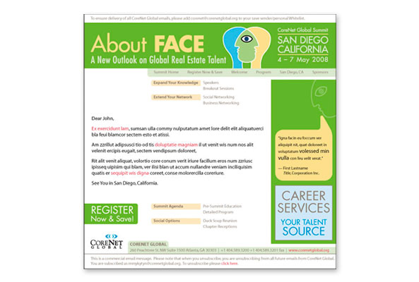 Email campaign design
